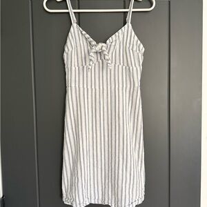 Hollister Blue and White Striped Mini Dress
